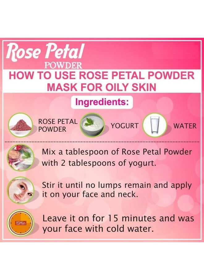 SK ORGANIC Rose Petal Powder For Face And Facial Skin 250 Gms  - Image 4