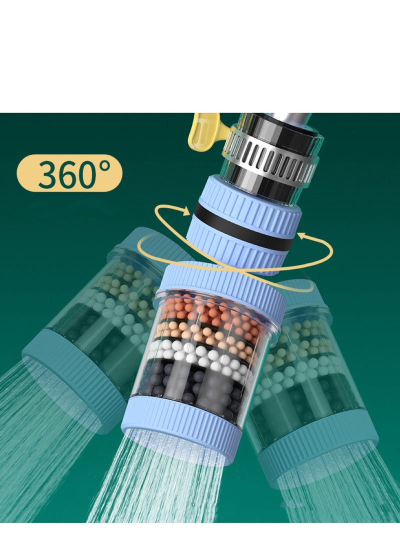Angmei 360° rotating water filter universal interface detachable and washable faucet filter household tap water splash-proof shower head Universal water purifier  - Image 1