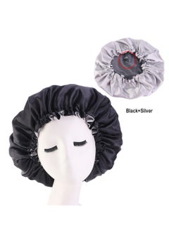 JoyousSto Women's Adjustable Double-Sided Satin Silk Soft Hat Soft Double-Sided Sleeping Cap  - Image 2