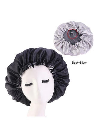 Women's Adjustable Double-Sided Satin Silk Soft Hat Soft Double-Sided Sleeping Cap - view 2