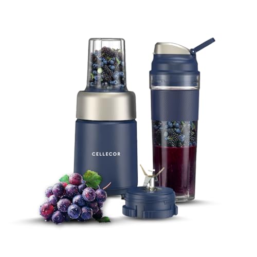 Cellecor BlendPro 500W Nutri-Blender | 500W Personal Smoothie Blender with 24,500 RPM | 2 Durable Jars | 6-Leaf Blade | Compact Juicer Mixer Grinder | Anti-Rust Titanium Alloy Blade | 2 Yrs Warranty - Image 1