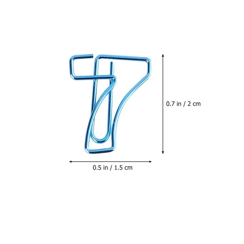 Colorful Paper Clips 10pc Digital Bookmark Folder Clamp for Office School - Image 3
