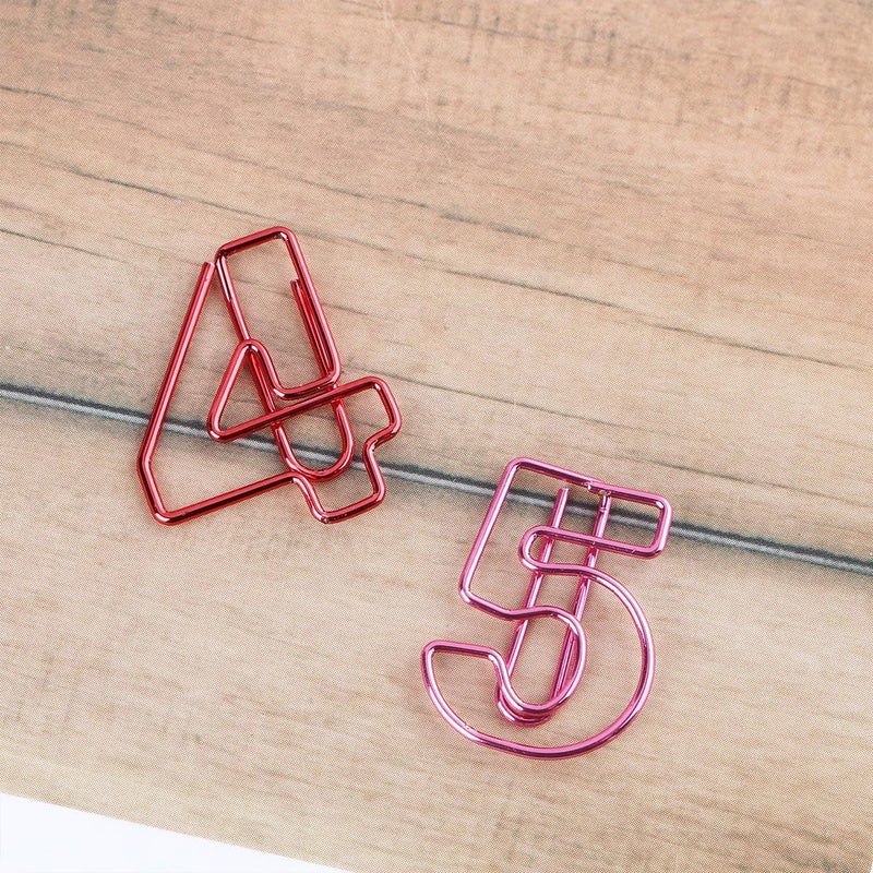 Colorful Paper Clips 10pc Digital Bookmark Folder Clamp for Office School - Image 5