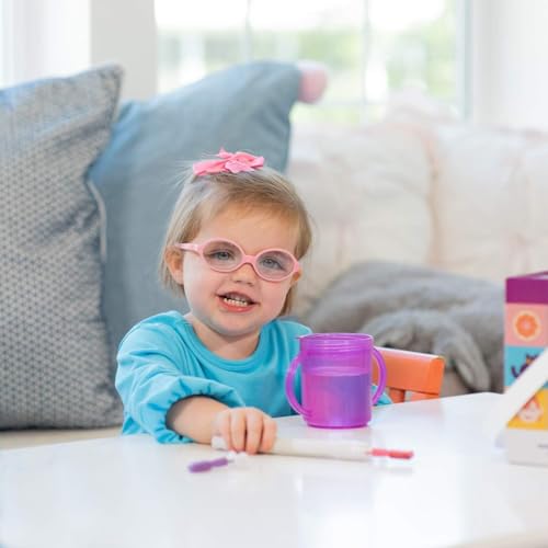 TalkTools Recessed Lid Cup with Handles - Leak Proof | Promotes Oral Motor Skills, Lip Closure, and Self Feeding | Alternative to Sippy Bottle | Food Grade Materials | Dishwasher Safe (Purple) - Image 5