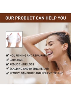 Jaysuing Natural Darkening Soap with Polygonum Gray Reverse Bar Natural Effective Fast Moisturizing Grey Hair Coverage Bar Soap to Darken Hair and Cover Gray and White Hair for Unisex 100g  - Image 5