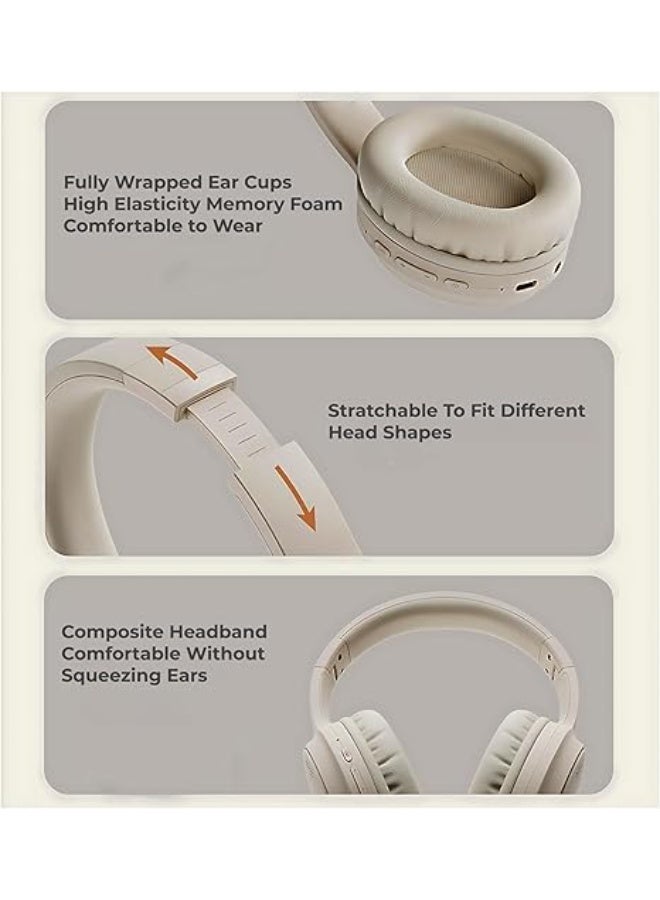 Faster S5 Over-Ear Wireless Headphones with Microphone- Bluetooth 5.3 Active Noise - Image 4