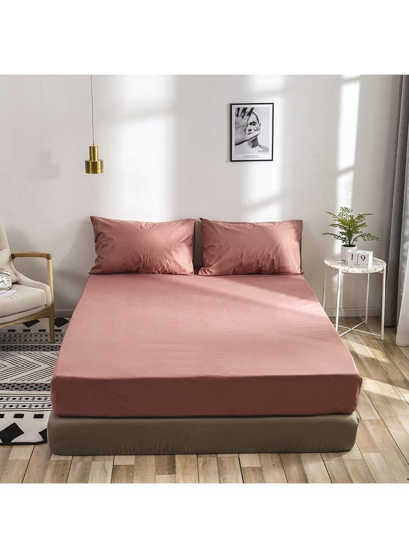 Y&D 3-Piece Solid Color Bed Sheets Set Waterproof Breathable Mattress Cover  - Image 1