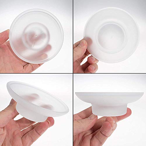 Pure Source India Glass Soap Dish | Sabundani | Soap Holder | for Bathroom or Kitchen, Set of 4 (3.25 Inch) - Image 4