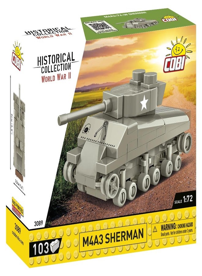 COBI Historical Collection WWII Sherman 1:72 Scale Tank - Image 2