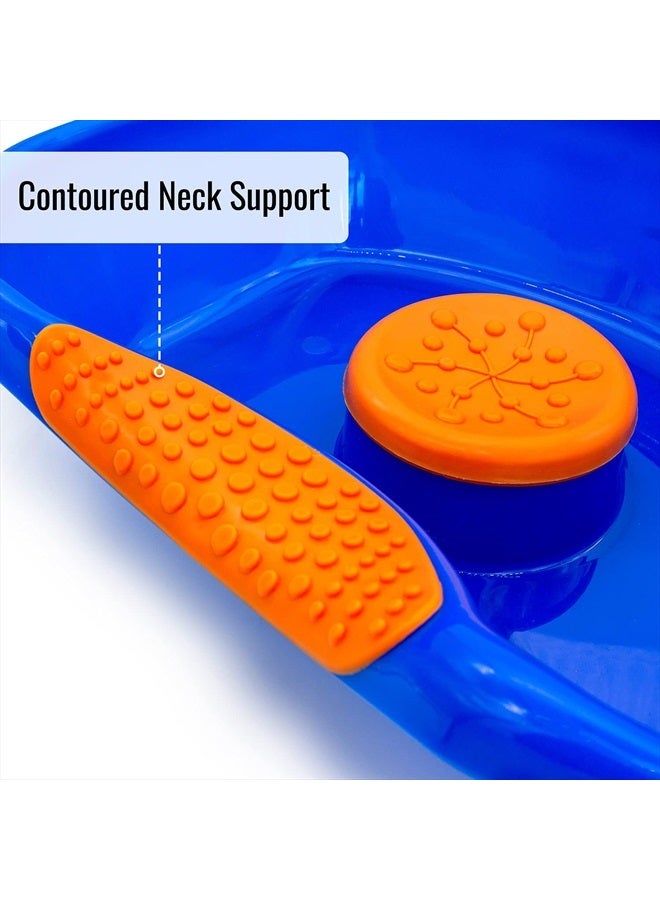 DMI Portable Shampoo Bowl for Bedside and Hair Washing, Hair Cuts and Coloring for the Elderly, Disabled, Bedridden and Handicapped, Blue - Image 2