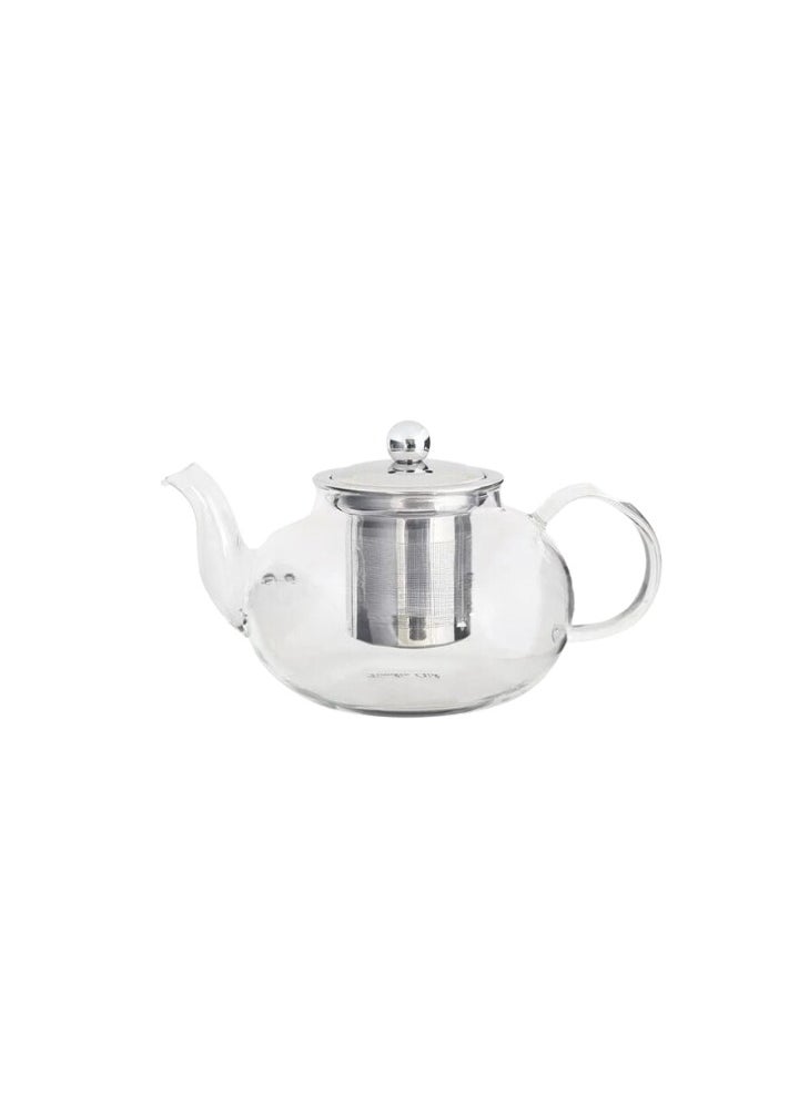 Generic - Liying 400ML Pyrex Glass Teapot with Stainless Steel Infuser Lid Stovetop Tea Pot Blooming and Loose Leaf Hand Crafted Kettle for Home Tea Party #1 - Image 1