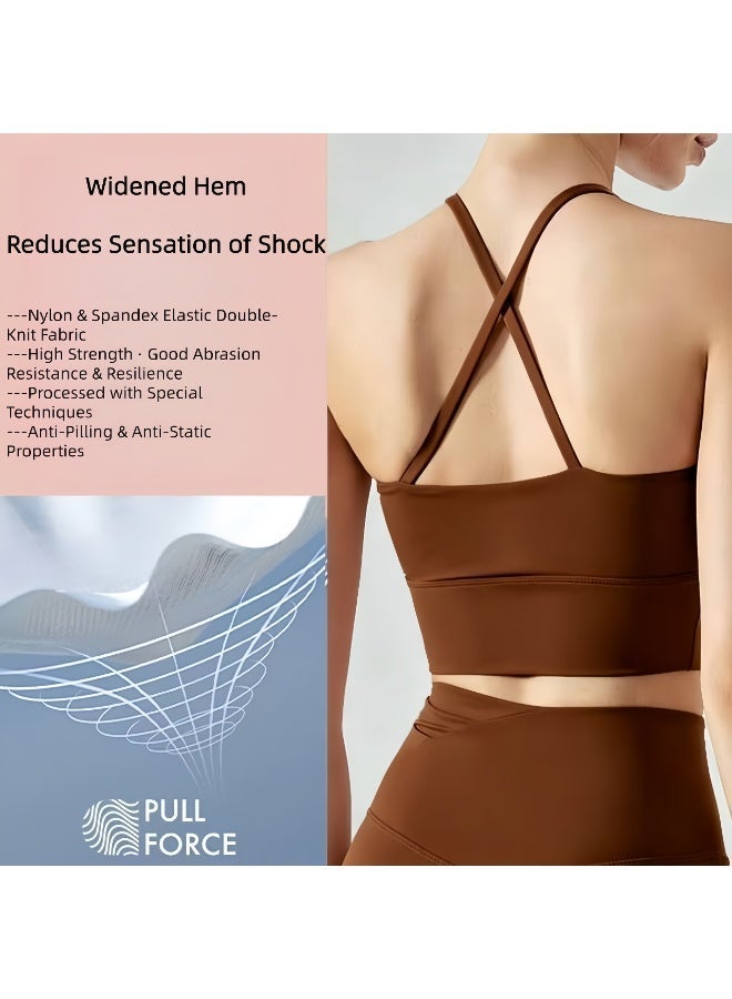 alo yoga bra sports shockproof underwear fitness vest fitness backless women's outdoor running sports underwear - Image 5