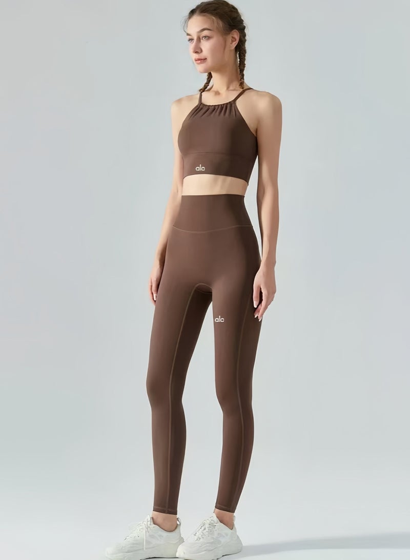 alo yoga bra sports shockproof underwear fitness vest fitness backless women's outdoor running sports underwear - Image 4