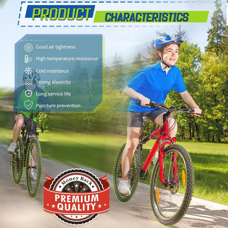 X spring Bicycle Tubes, 2 PCS 16x1.75-2.125 Inch Bike Inner Tube with Schrader Valve, Heavy Duty Butyl Rubber Bicycle Inner Tube with 2 Tire Levers, Leak Proof Bike Tire Tube for Road, Mtb, Kids Bike - Image 4