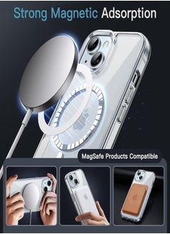 Generic Magnetic Case for Iphone 15 6.1 Inch Compatible With Magsafe Wireless Charging Anti-scratch Bumper Cover Clear Tpu  - Image 3