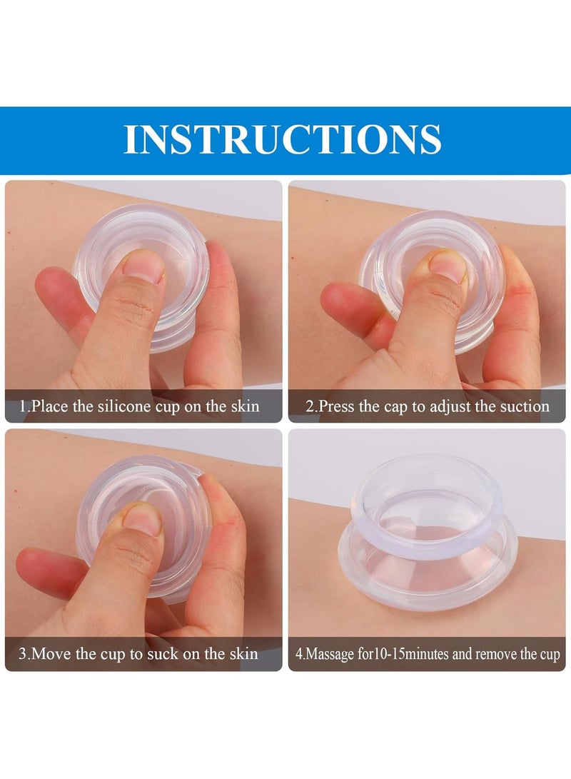 عام Silicone Cupping Therapy Sets, Cupping Kit for Massage Therapy,Anti Cellulite Cup, for Cellulite Reduction Joint Pain Muscle Pain - Image 4