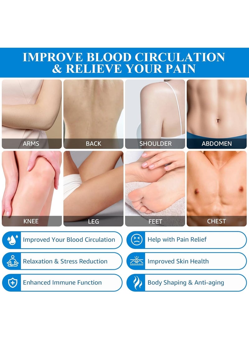 عام Silicone Cupping Therapy Sets, Cupping Kit for Massage Therapy,Anti Cellulite Cup, for Cellulite Reduction Joint Pain Muscle Pain - Image 2