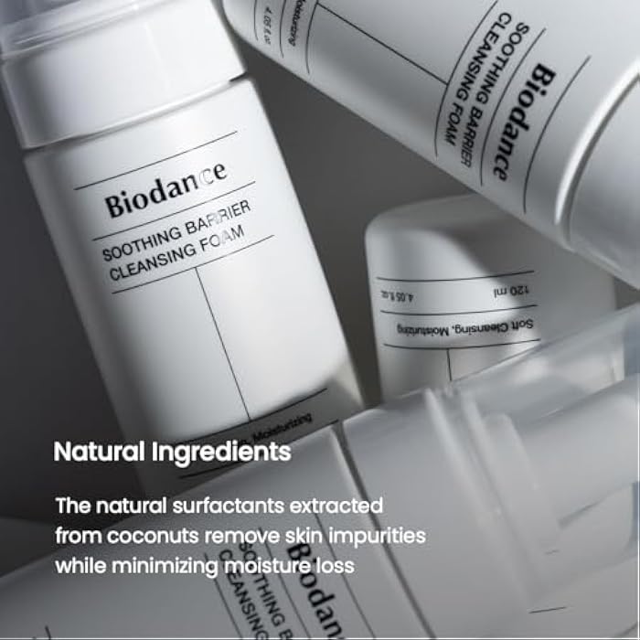 BIODANCE Soothing Barrier Cleansing Foam, Micro Bubble Foam, Gentle & Mild Face Cleanser | 4.06 fl.oz, 120ml - Image 4