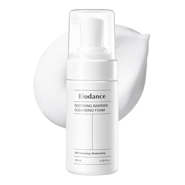 BIODANCE Soothing Barrier Cleansing Foam, Micro Bubble Foam, Gentle & Mild Face Cleanser | 4.06 fl.oz, 120ml - Image 1