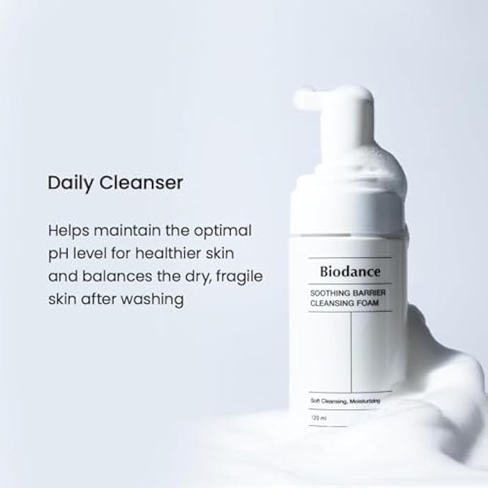 BIODANCE Soothing Barrier Cleansing Foam, Micro Bubble Foam, Gentle & Mild Face Cleanser | 4.06 fl.oz, 120ml - Image 3