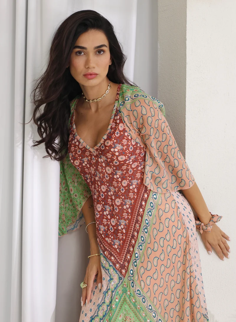 That’s My Gal Bandana Print Maxi Dress