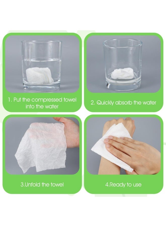 FALMER 28-Pack Compressed Disposable Face Towels, Portable Travel Towels, Super Absorbent and Quick-Drying Soft Cotton, Large Size When Wet, Ideal for Travel, Camping, Outdoor, Hotels, Gyms, and Emergency Kits - Image 3
