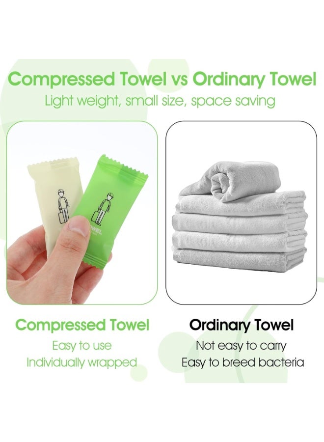 FALMER 28-Pack Compressed Disposable Face Towels, Portable Travel Towels, Super Absorbent and Quick-Drying Soft Cotton, Large Size When Wet, Ideal for Travel, Camping, Outdoor, Hotels, Gyms, and Emergency Kits - Image 4