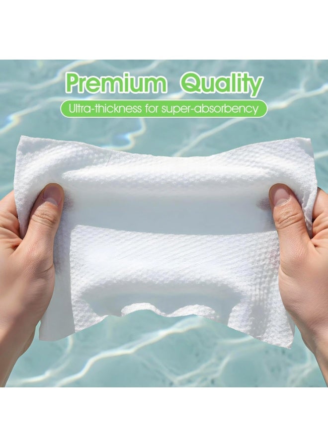FALMER 28-Pack Compressed Disposable Face Towels, Portable Travel Towels, Super Absorbent and Quick-Drying Soft Cotton, Large Size When Wet, Ideal for Travel, Camping, Outdoor, Hotels, Gyms, and Emergency Kits - Image 5