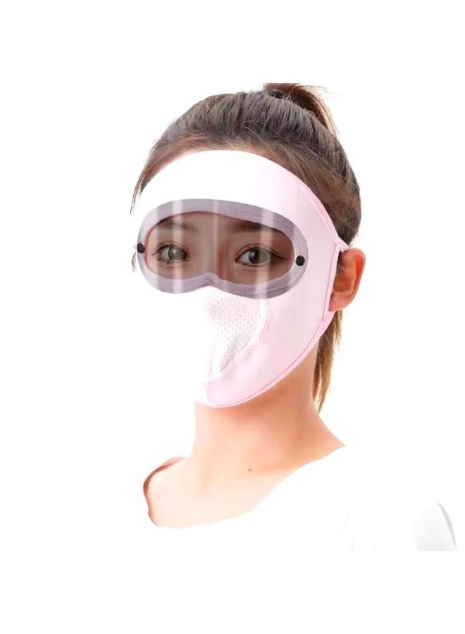 Summer Ice Silk Face Mask with Brim, UV Protection, Face Cover, Sunscreen Veil for  Outdoor Activities - Image 1