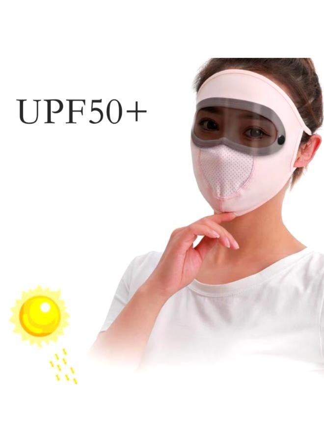 Summer Ice Silk Face Mask with Brim, UV Protection, Face Cover, Sunscreen Veil for  Outdoor Activities - Image 2