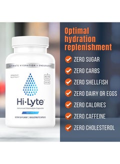 Hi-Lyte Electrolyte Replacement Capsules | Rapid Rehydration Supplement | Vegan, Vegetarian, Keto Friendly | Gentle on Stomach | Magnesium, Potassium, Sodium & Zinc + | 100 Capsules  - Image 4