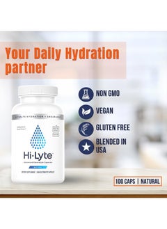 Hi-Lyte Electrolyte Replacement Capsules | Rapid Rehydration Supplement | Vegan, Vegetarian, Keto Friendly | Gentle on Stomach | Magnesium, Potassium, Sodium & Zinc + | 100 Capsules  - Image 5