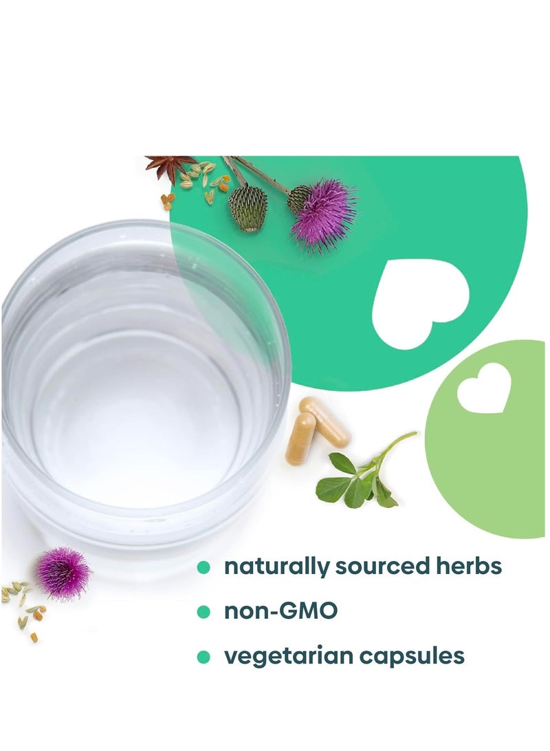 آبسبرينغ كبسولات ميلك فلو المكملة للرضاعة لزيادة إدرار الحليب، 100 كبسولة نباتية - Image 3