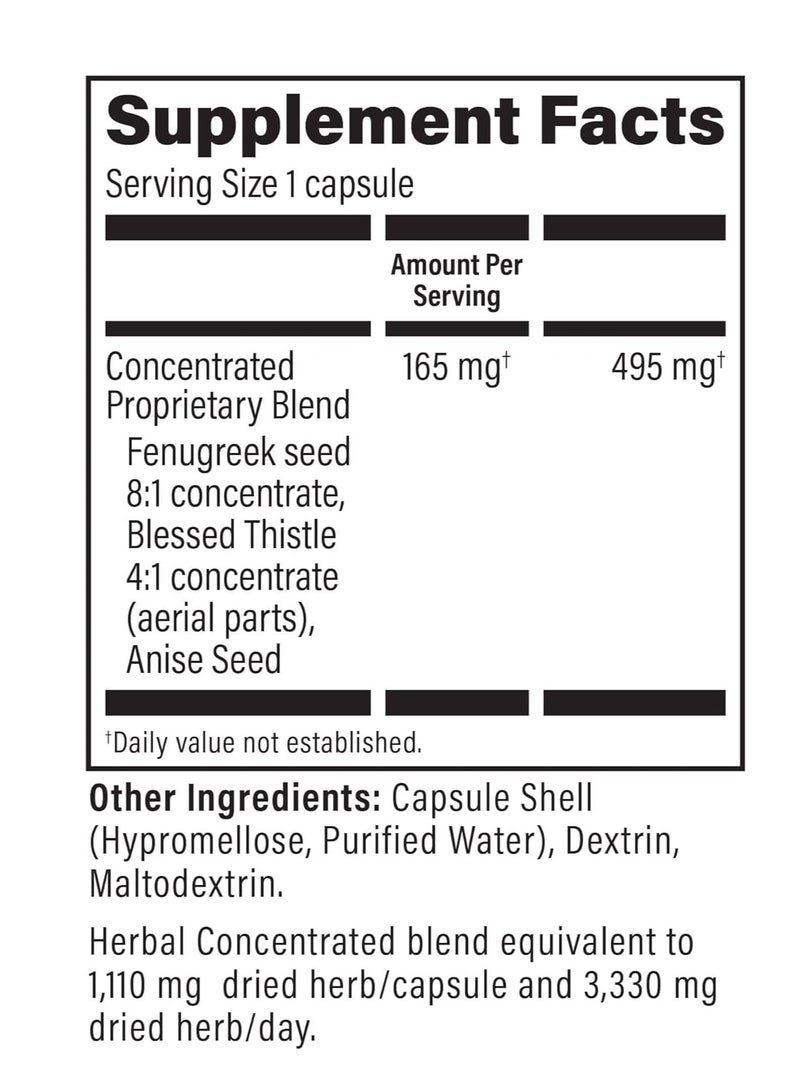 آبسبرينغ كبسولات ميلك فلو المكملة للرضاعة لزيادة إدرار الحليب، 100 كبسولة نباتية - Image 4