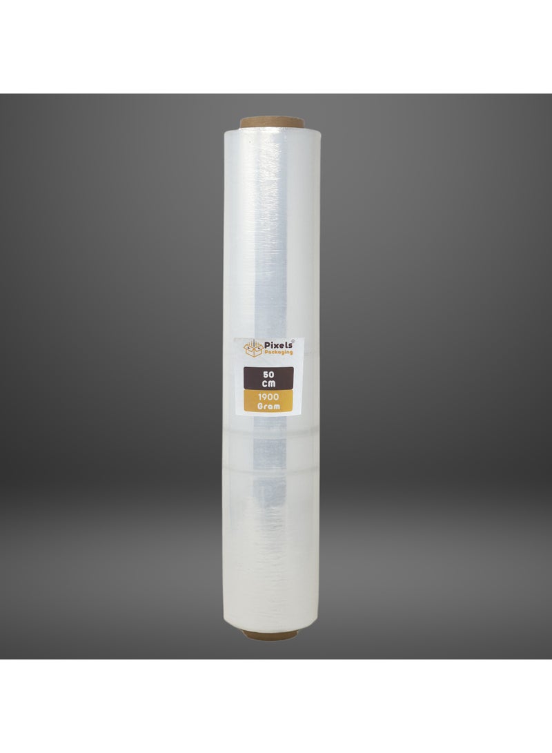 بكسل التغليف لفة رول تغليف شفاف قابل للتمدد 1.9 كجم من بكسل التغليف, متينة وقوية ذاتية اللصق ومقاومة للماء - Image 1