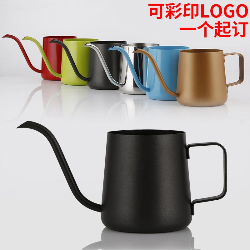 Factory Stainless Steel Teflon Hanging Ear Coffee Pot Hanging Ear Coffee Hand Pot Thickened Hanging Ear Pot - Image 2