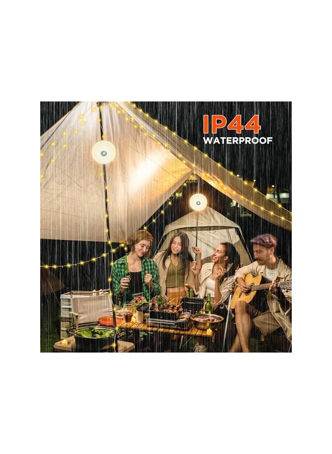 The Bros Camping Fairy Lights, 10M Camping String Lights, USB Rechargeable Outdoor String Lights, 4-in-1 Portable Rechargeable LED Fairy Lights 8 Lighting Modes for Camping Hiking Yard and Outdoor  - Image 5