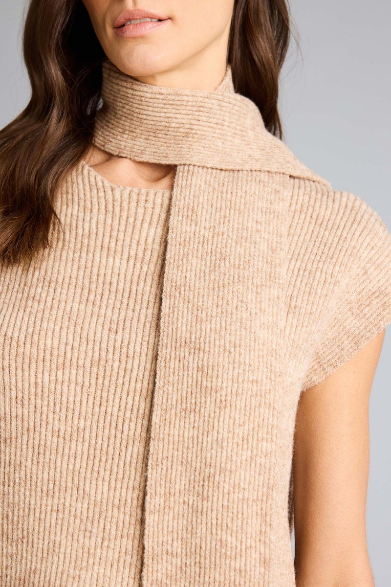 DeFacto Beige Woman Regular Fit Ribbed Vest Casual - Image 4