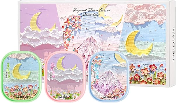 Grospe 3PCS Solid Balm Sets Solid Portable Pocket Balm Perfume Perfect for Travel Use Natural Fragrance Perfume for Men and Women  - Image 1