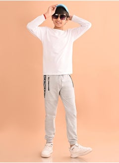 LILPICKS Boys Grey Jogger Trouser  - Image 1