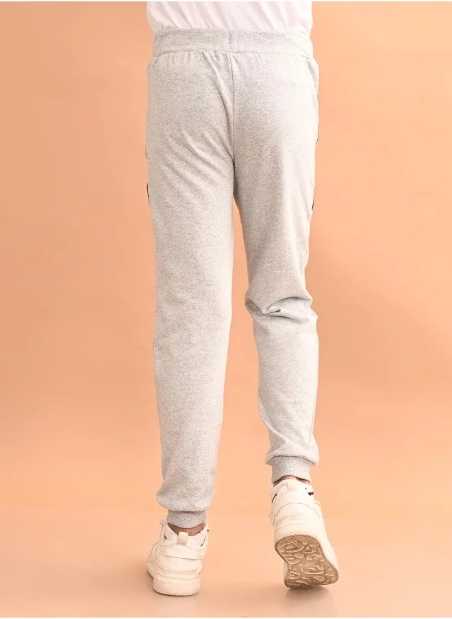 ليلك Boys Grey Jogger Trouser