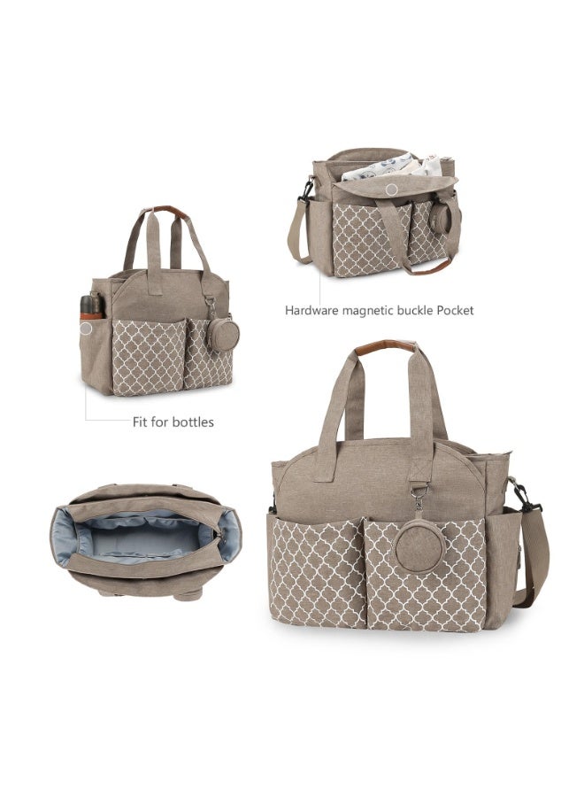 KYD Multi-Functional Diaper Tote with Built-in Changing Pad – Travel Baby Bag with Adjustable Strap & Large Storage - Image 5