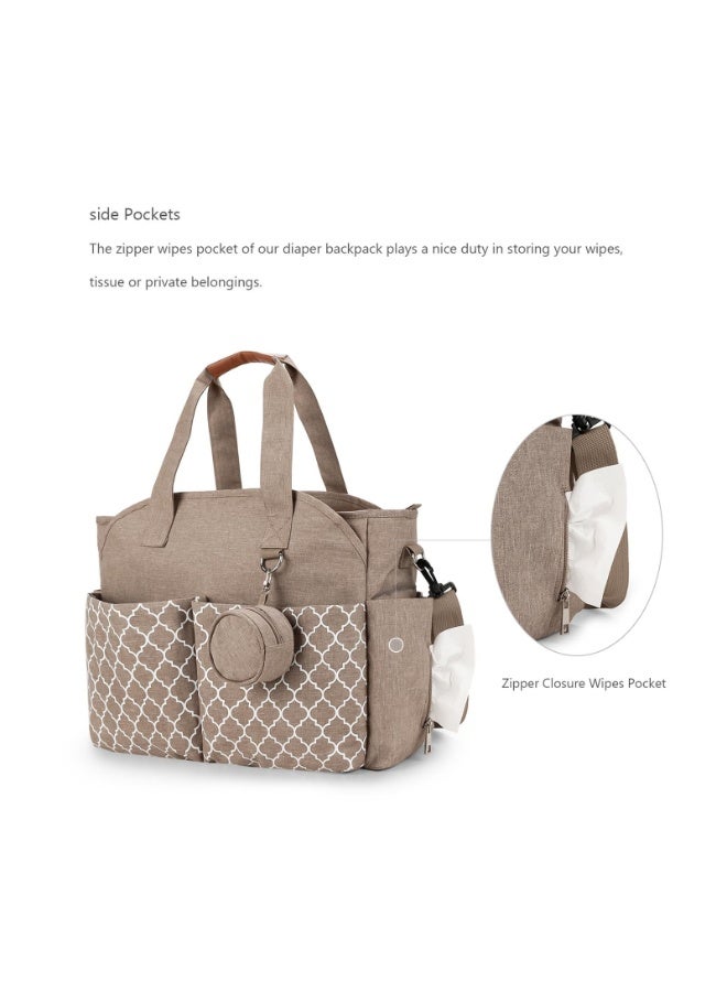 KYD Multi-Functional Diaper Tote with Built-in Changing Pad – Travel Baby Bag with Adjustable Strap & Large Storage - Image 3