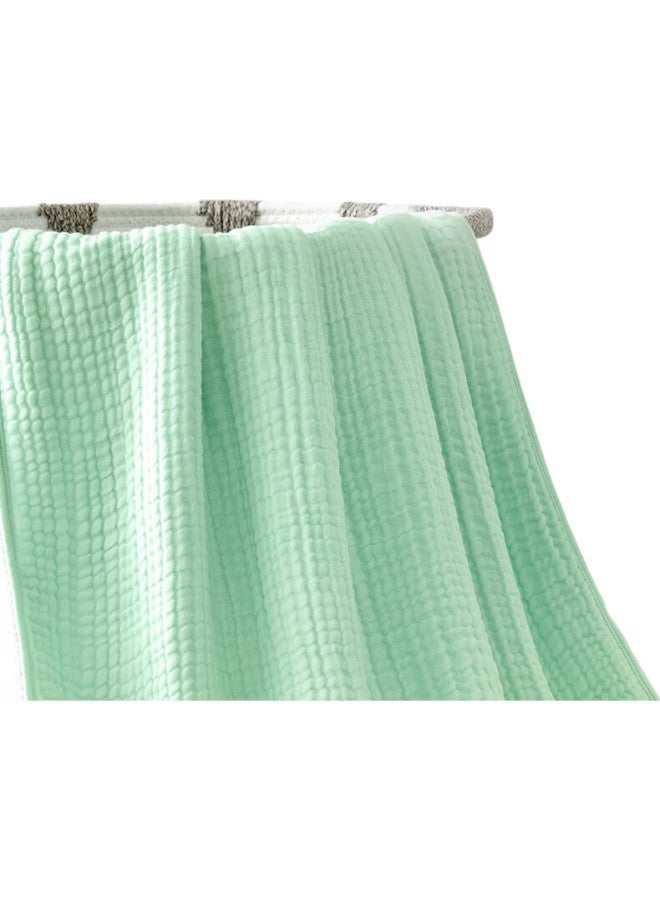 Purcotton Towel, Class A Pure Cotton, Quick-Absorbing, Easy-Drying, Four-Layer Washed Gauze Towel, 34Cm×76Cm, Xiaohe Chushang·Purple - Image 1