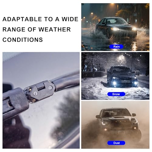 Suvnie 4 PCS Front Windshield Washer Nozzles, 4 Holes Car Windshield Washer Wiper Arm Sprayer, Auto Left Right Windshield Washer Squirter Nozzle Replacement, Universal Vehicle Accessories (2 PCS) - Image 5