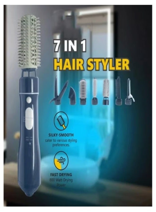 Denx 7 in 1 Hair Dryer 800W Variable Speed ​​for Drying and Styling Hair - Image 2