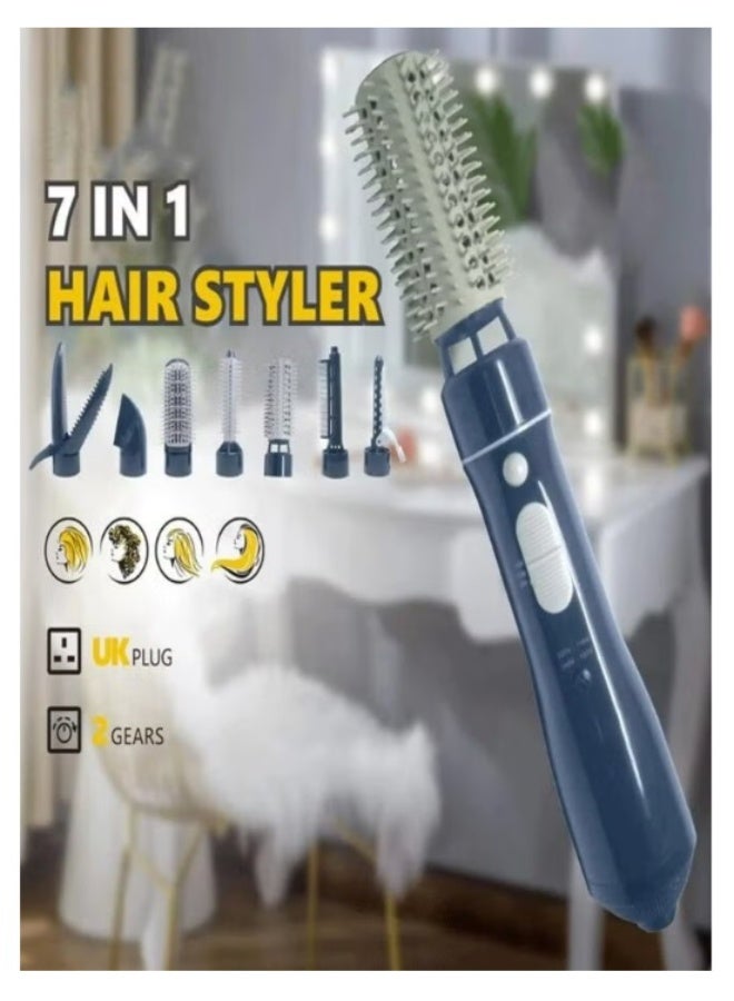 Denx 7 in 1 Hair Dryer 800W Variable Speed ​​for Drying and Styling Hair - Image 1