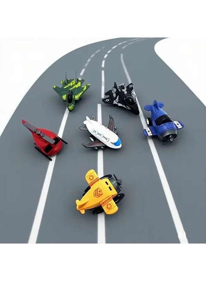9pcs Mini Airplane Pull Back Car Toys Friction Powered Vehicles Birthday Party Favors - Image 2