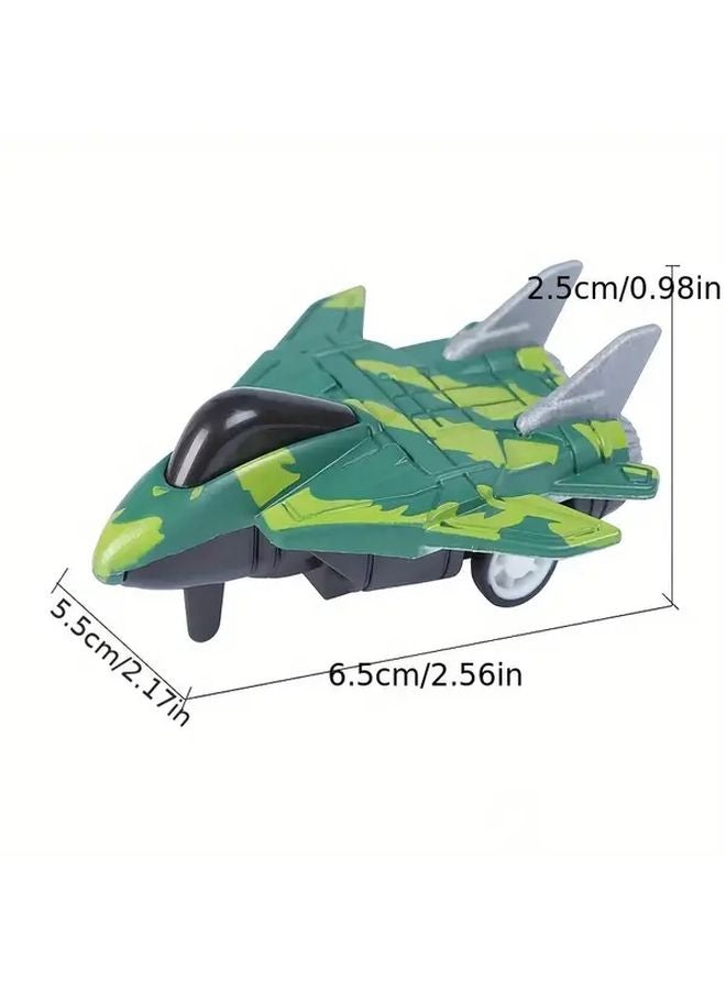 9pcs Mini Airplane Pull Back Car Toys Friction Powered Vehicles Birthday Party Favors - Image 4