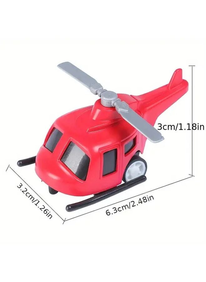 9pcs Mini Airplane Pull Back Car Toys Friction Powered Vehicles Birthday Party Favors - Image 3